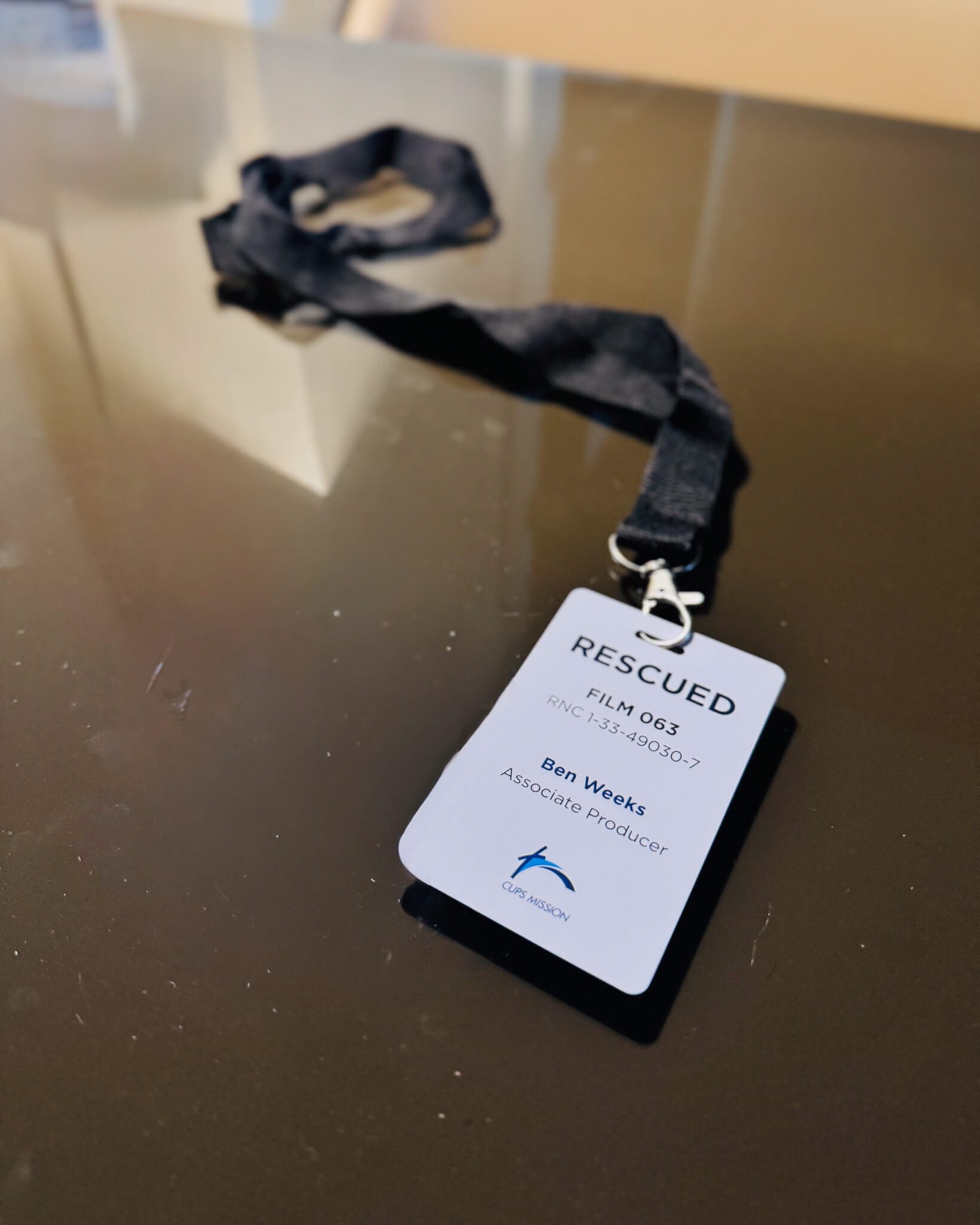 Rescued Movie behind the scenes - signage